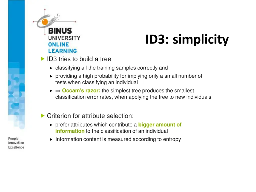 id3 simplicity