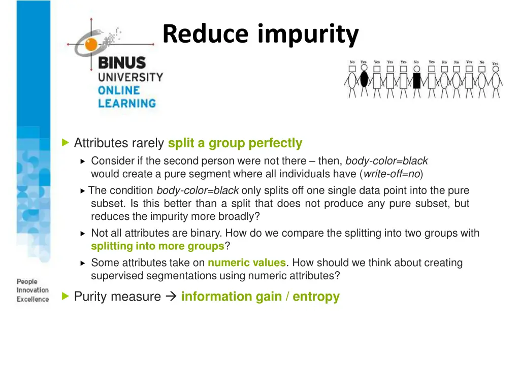 reduce impurity