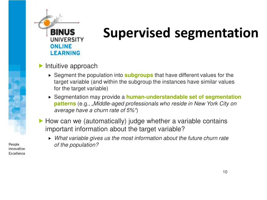 supervised segmentation