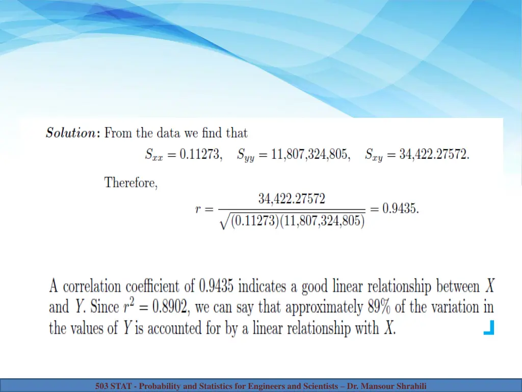 503 stat probability and statistics for engineers 2