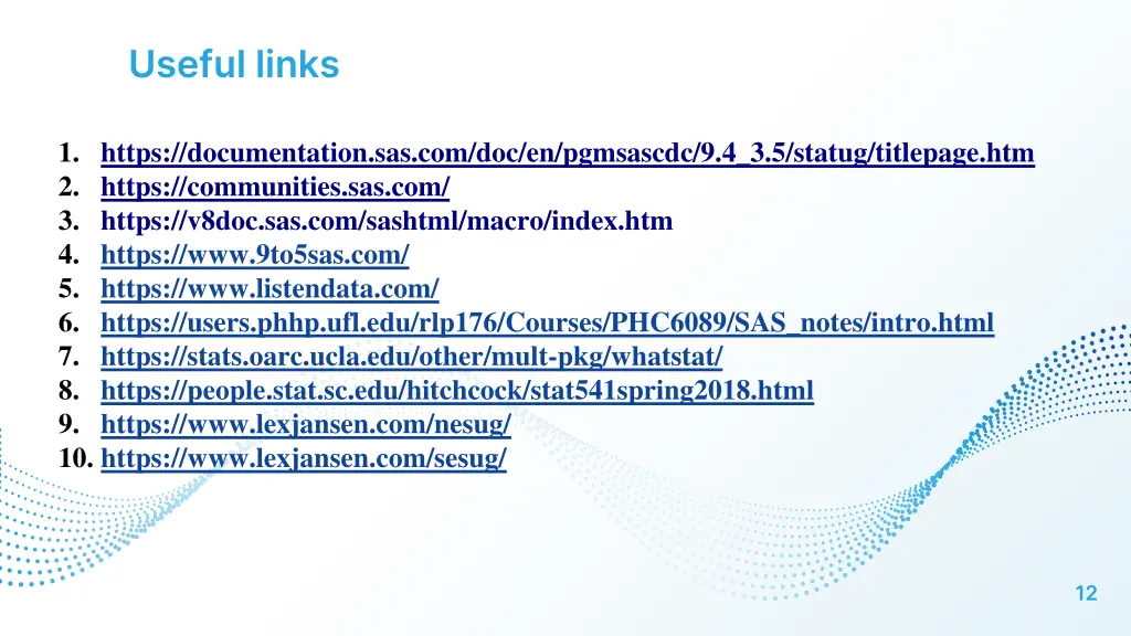 useful links