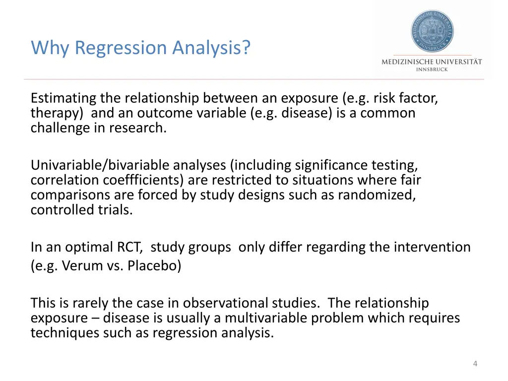 why regression analysis