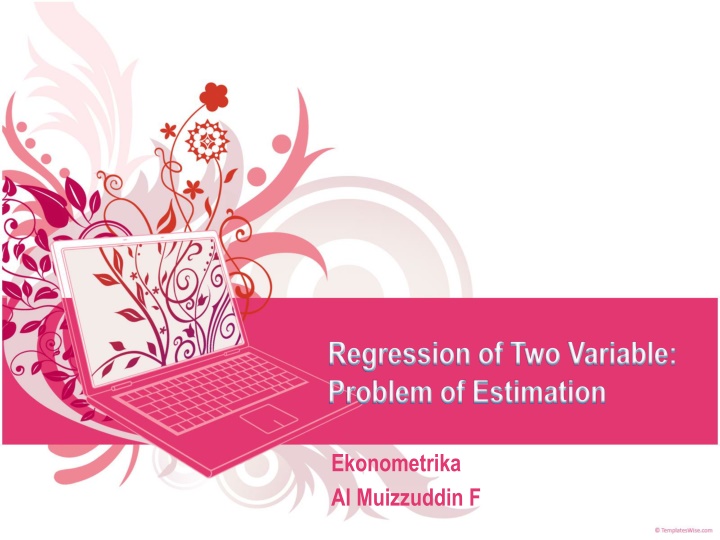 regression of two variable problem of estimation