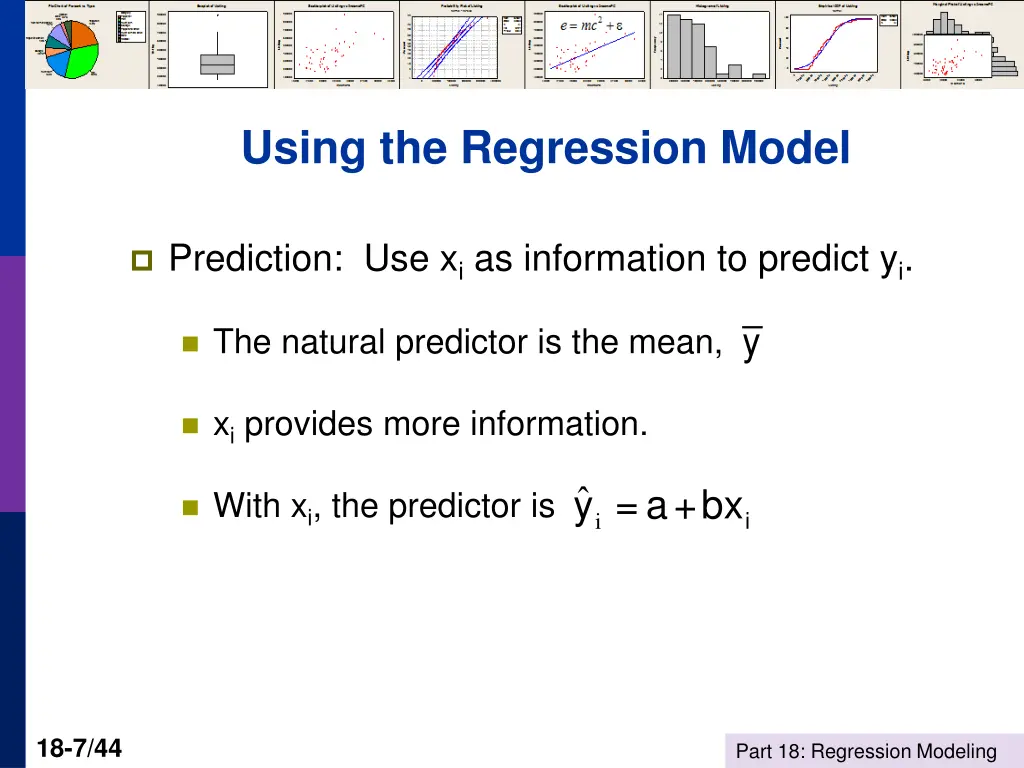 using the regression model