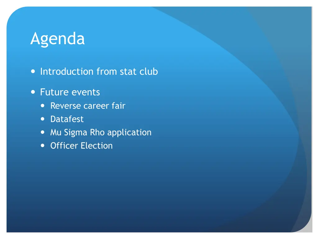 agenda
