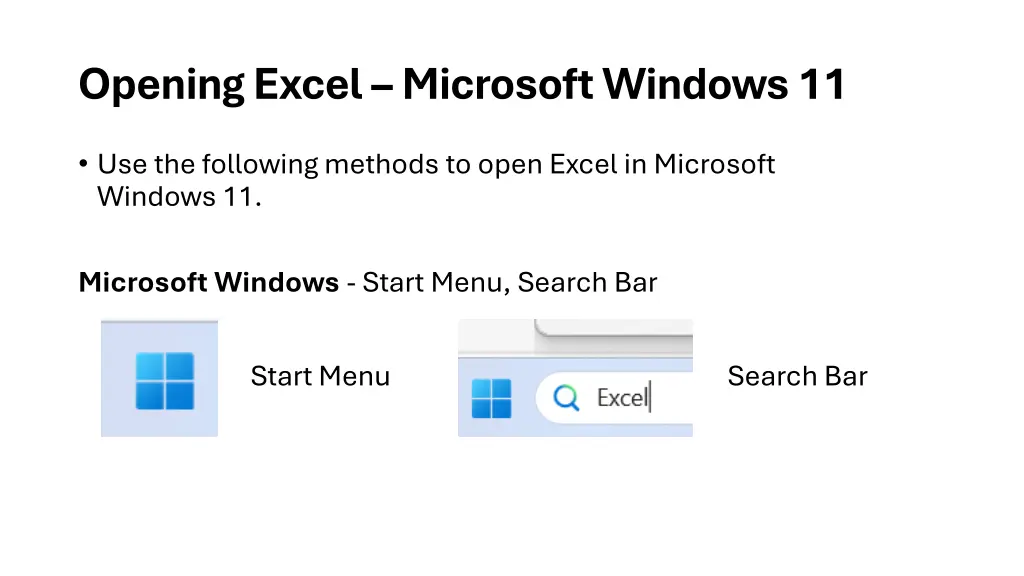 opening excel microsoft windows 11