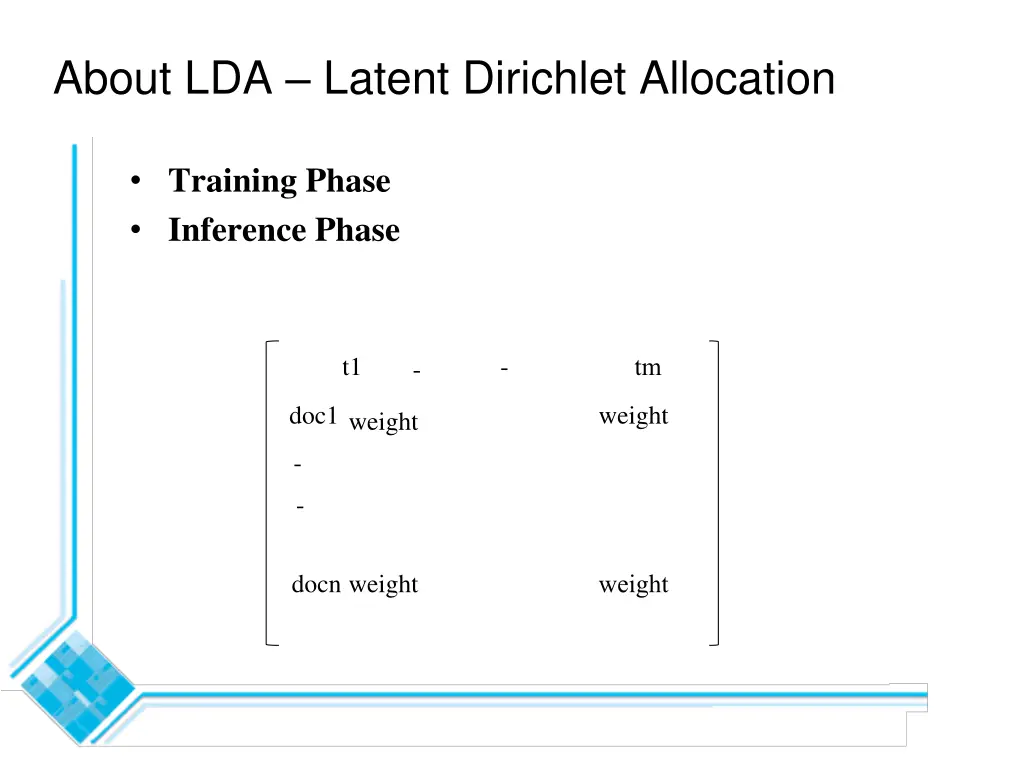about lda latent dirichlet allocation 1