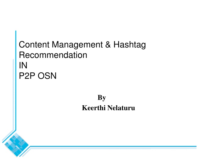 content management hashtag recommendation