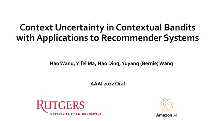 context uncertainty in contextual bandits with