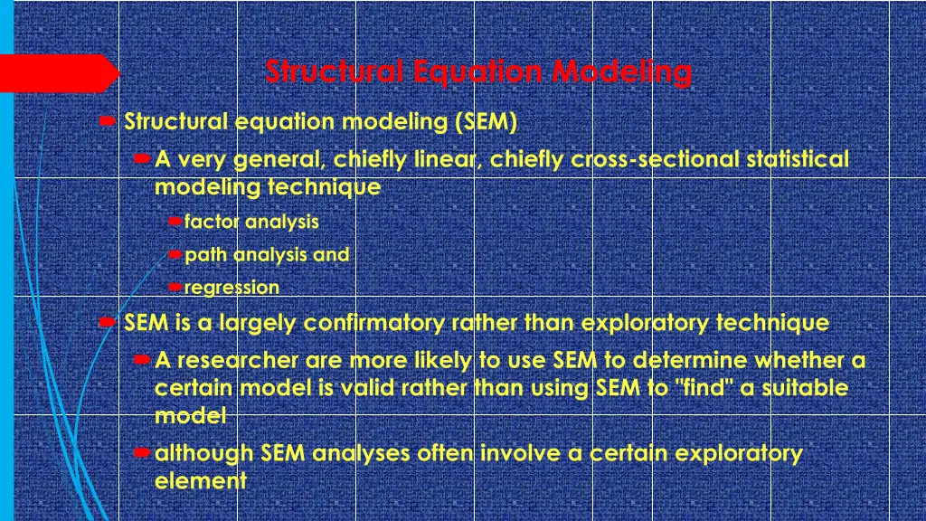 structural equation modeling