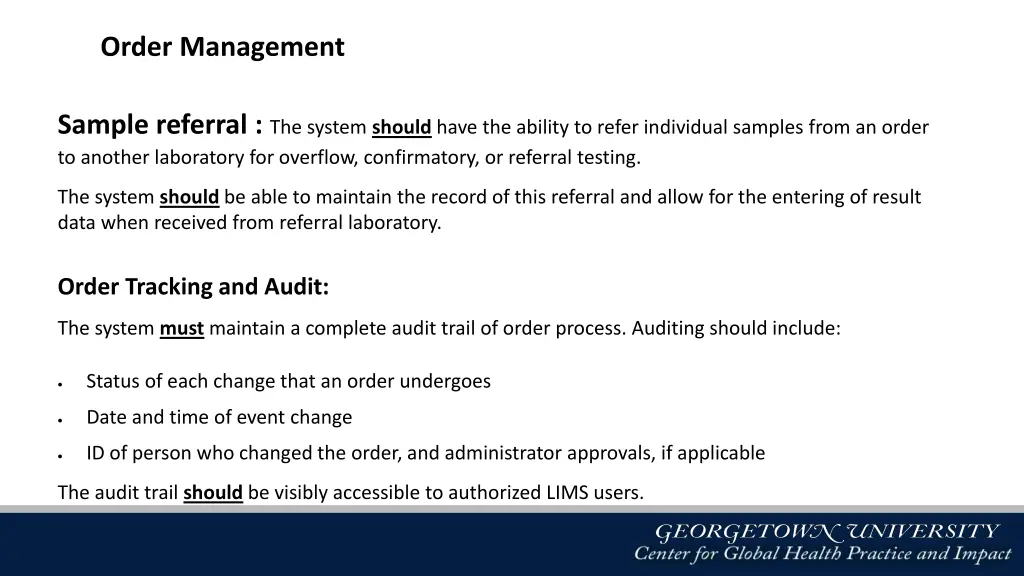order management