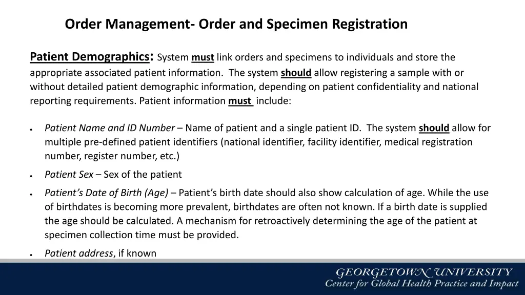 order management order and specimen registration 1