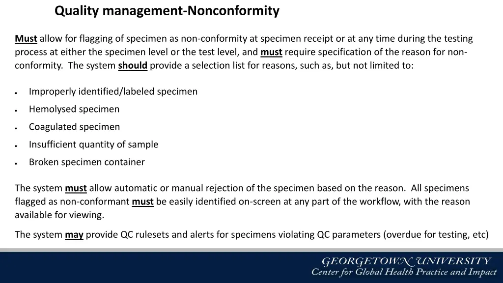quality management nonconformity