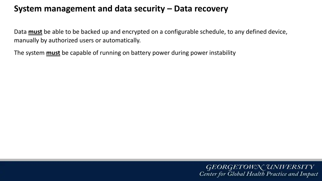 system management and data security data recovery 1