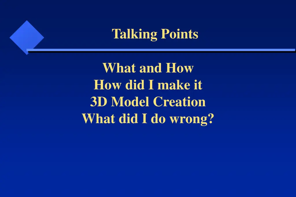 talking points