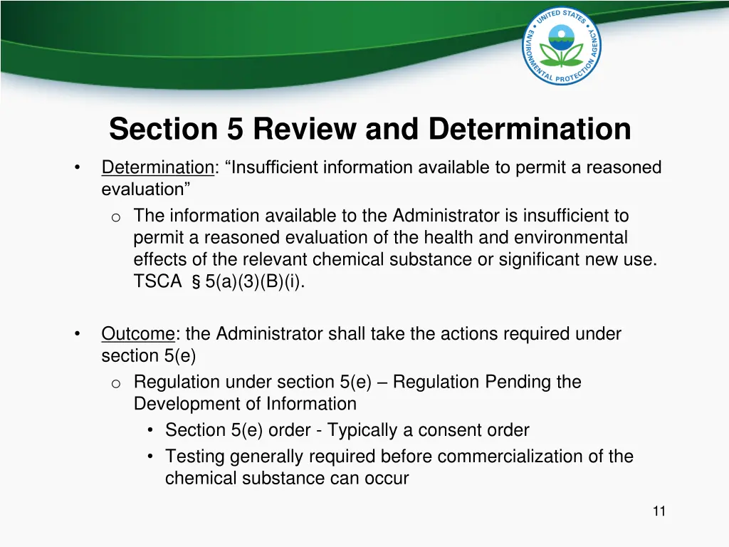 section 5 review and determination 3