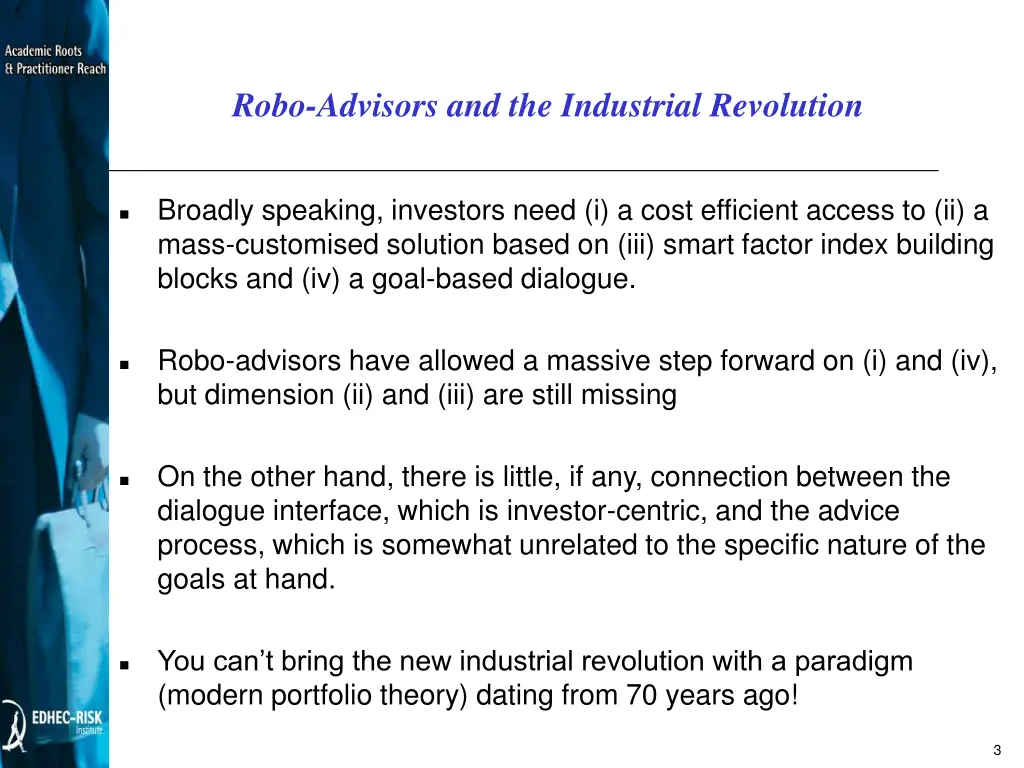 robo advisors and the industrial revolution