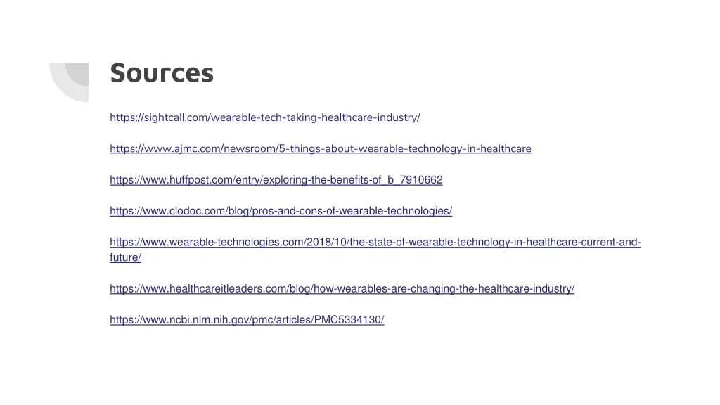sources