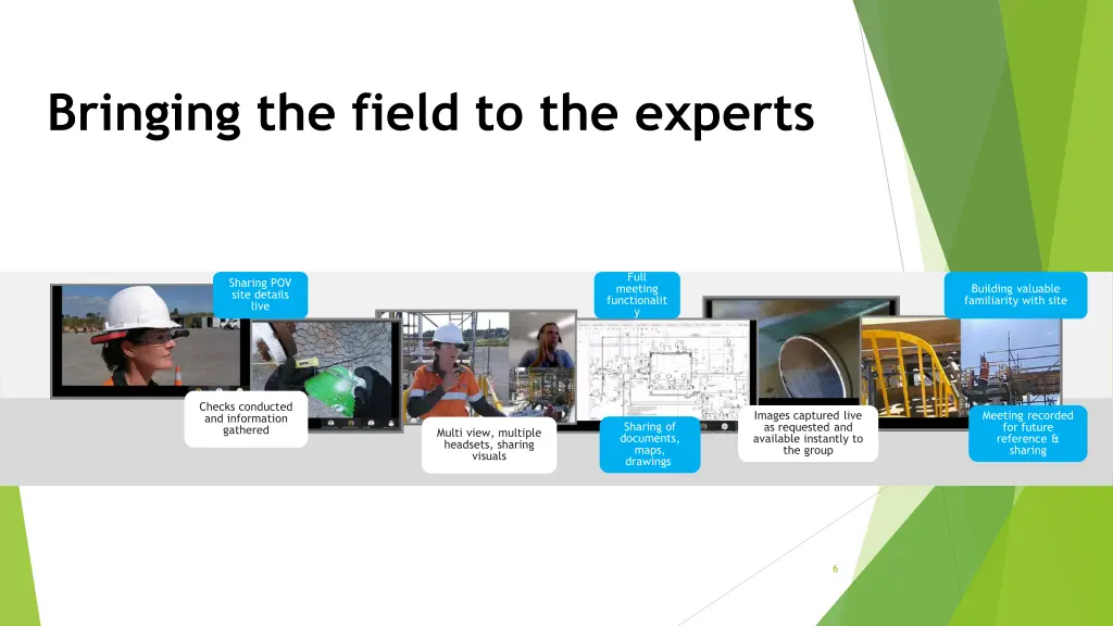 bringing the field to the experts
