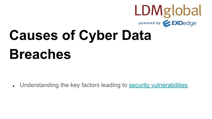 causes of cyber data breaches