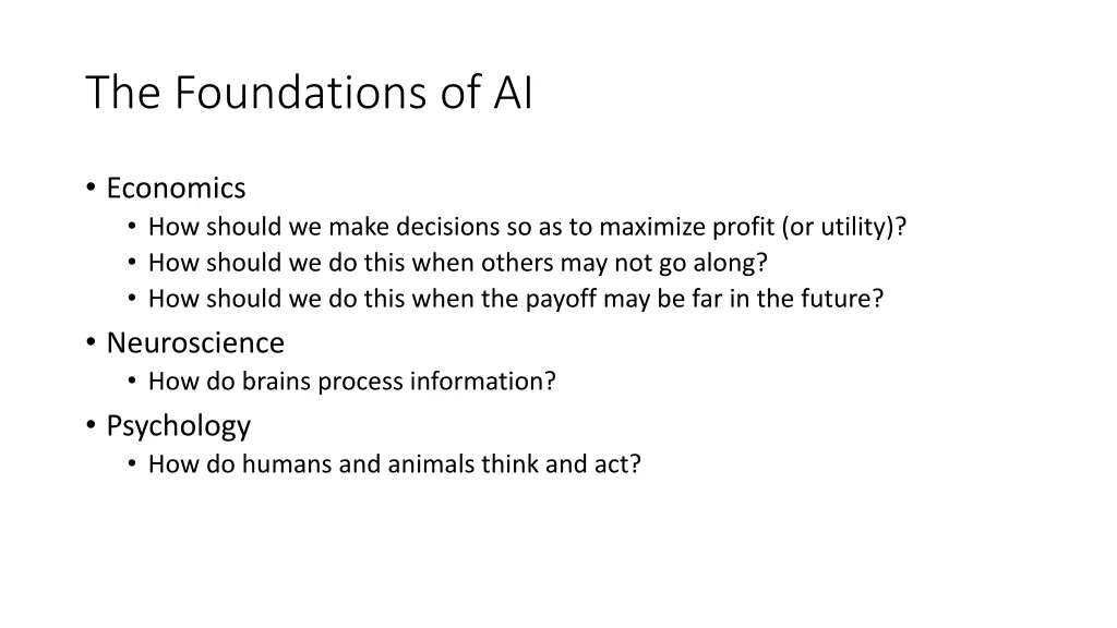 the foundations of ai 1