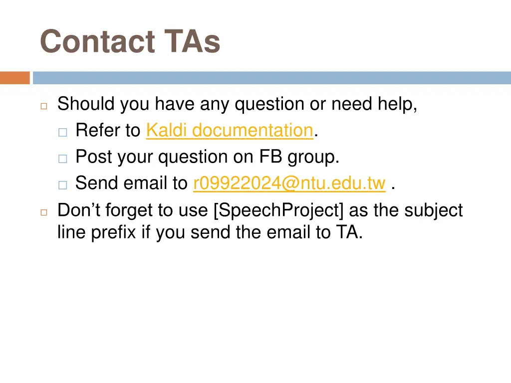 contact tas