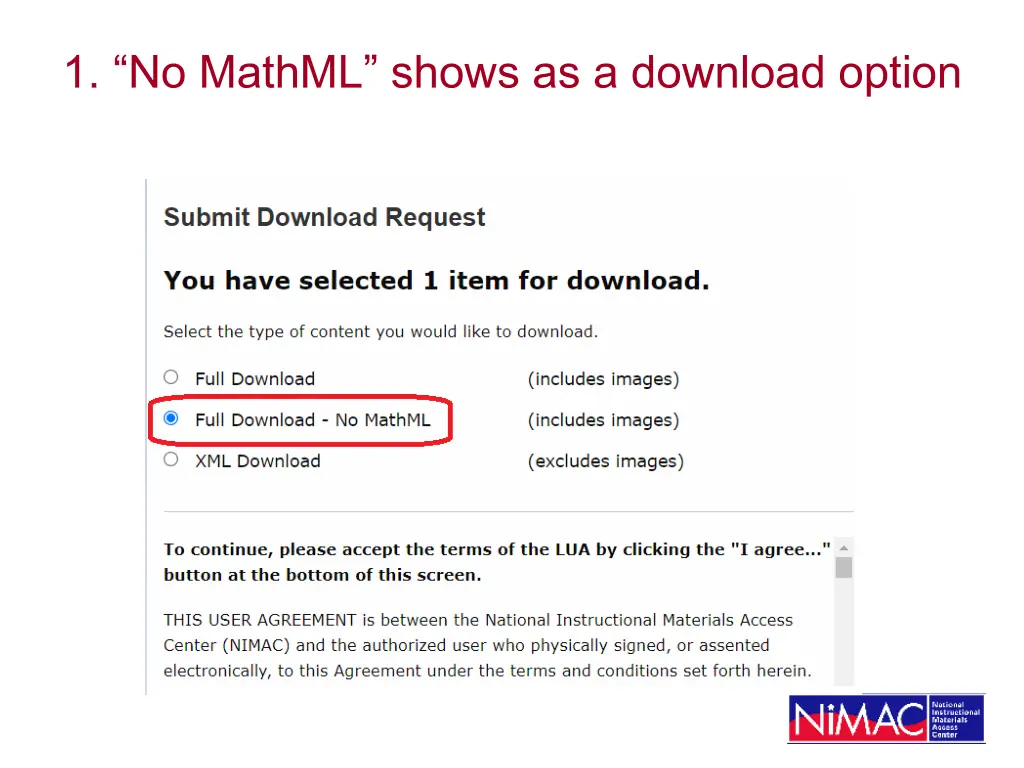 1 no mathml shows as a download option