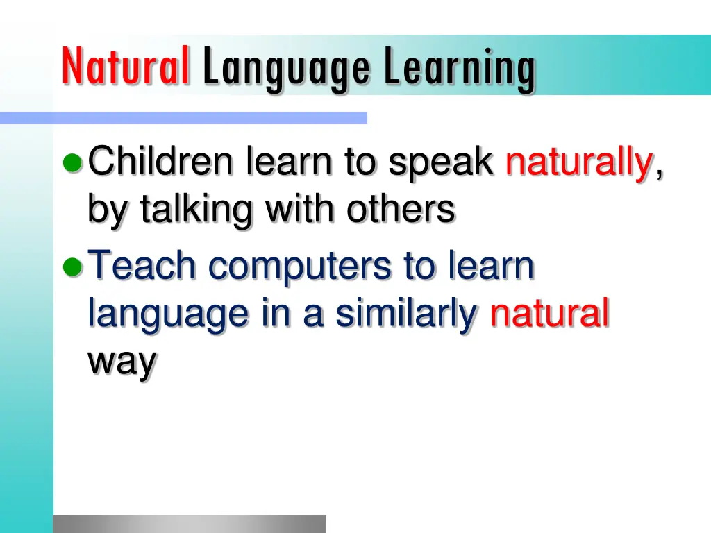 naturallanguage learning