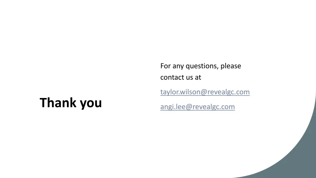 for any questions please contact us at