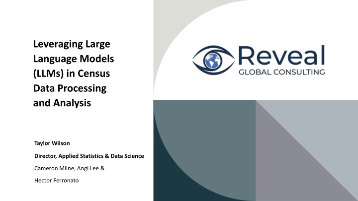 leveraging large language models llms in census
