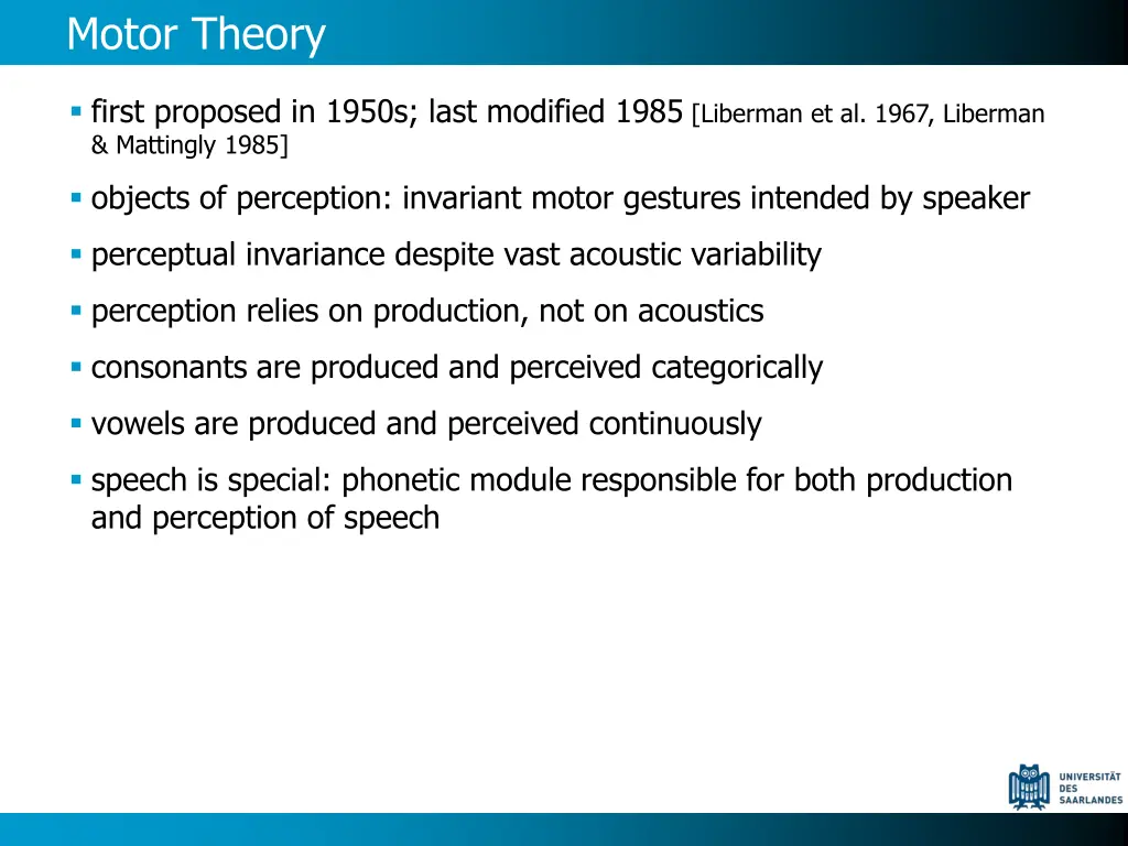 motor theory