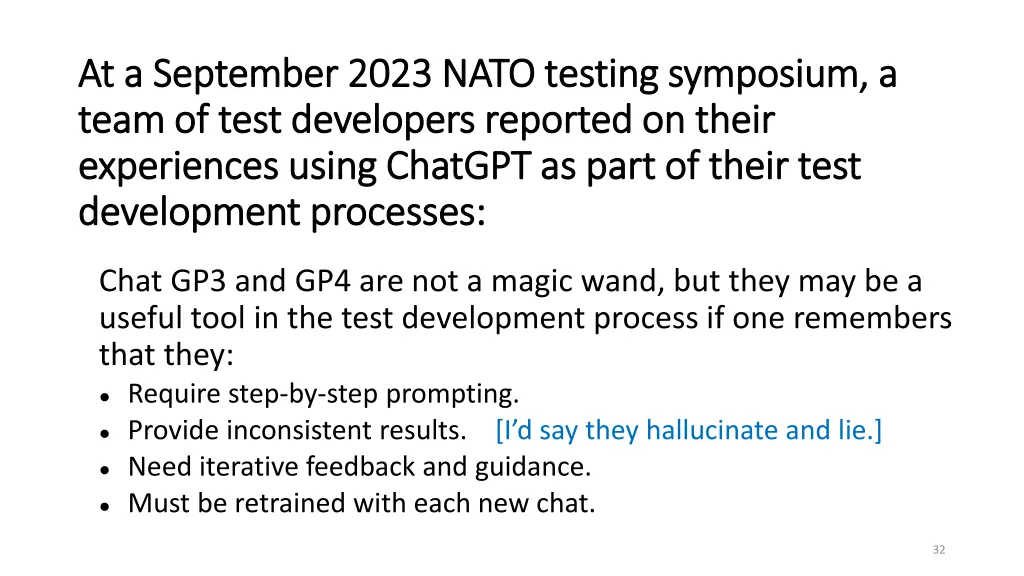 at a september 2023 nato testing symposium