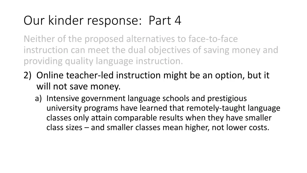 our kinder response part 4