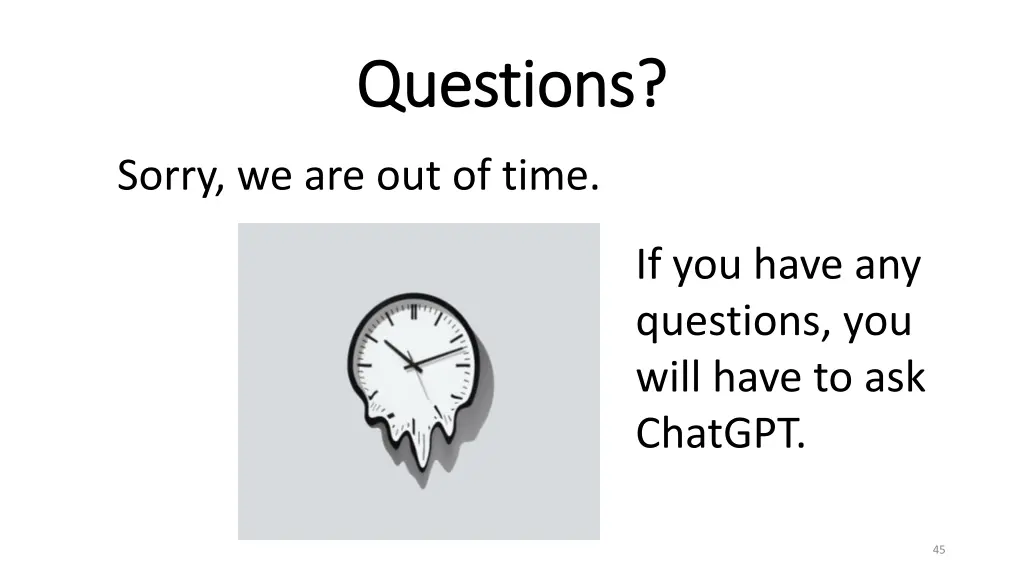 questions questions