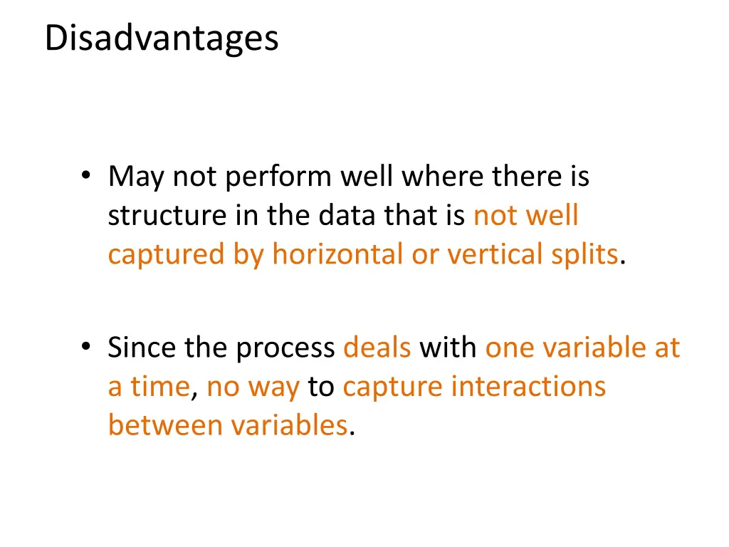disadvantages