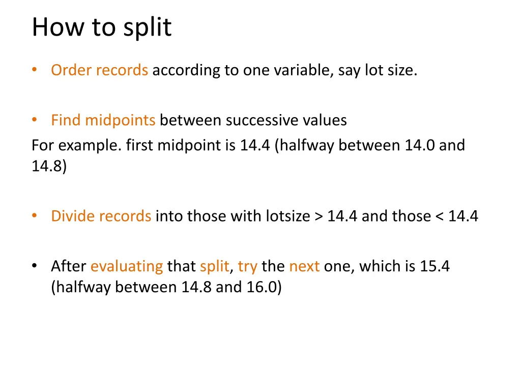 how to split