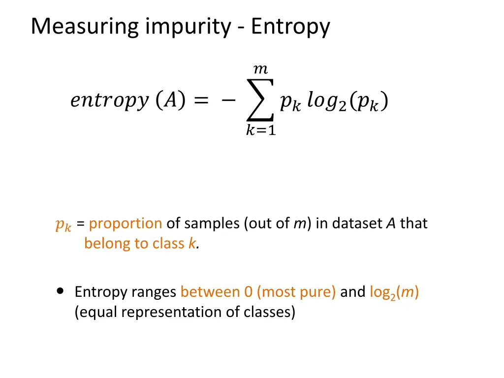 measuring impurity entropy