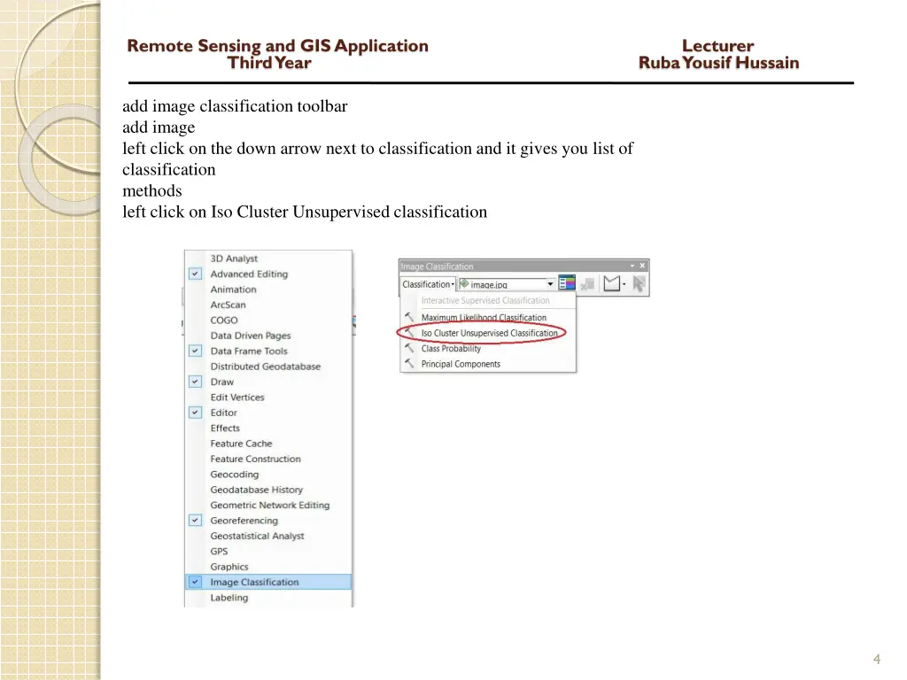 remote sensing and gis application lecturer third 2