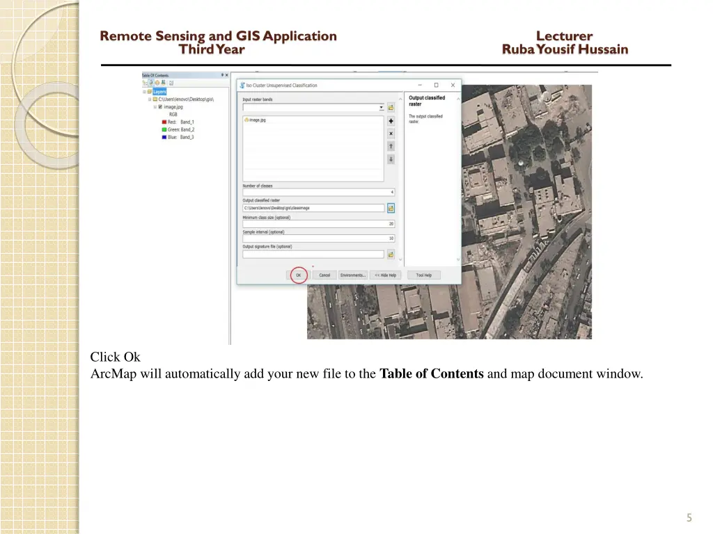 remote sensing and gis application lecturer third 3