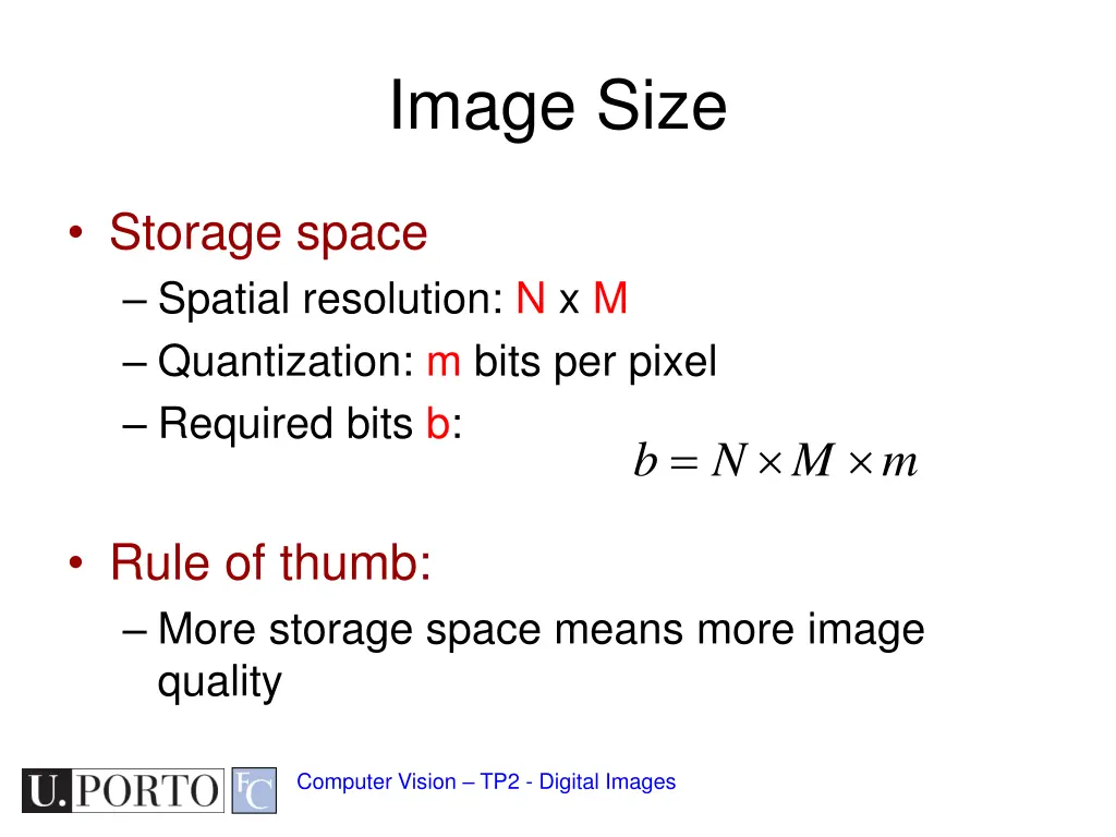 image size