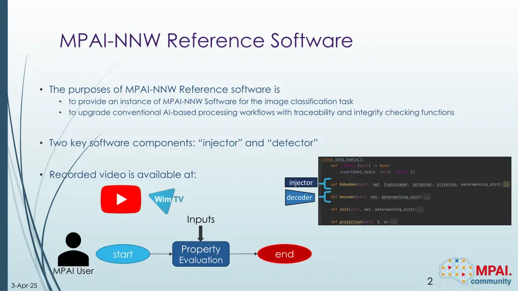 mpai nnw reference software