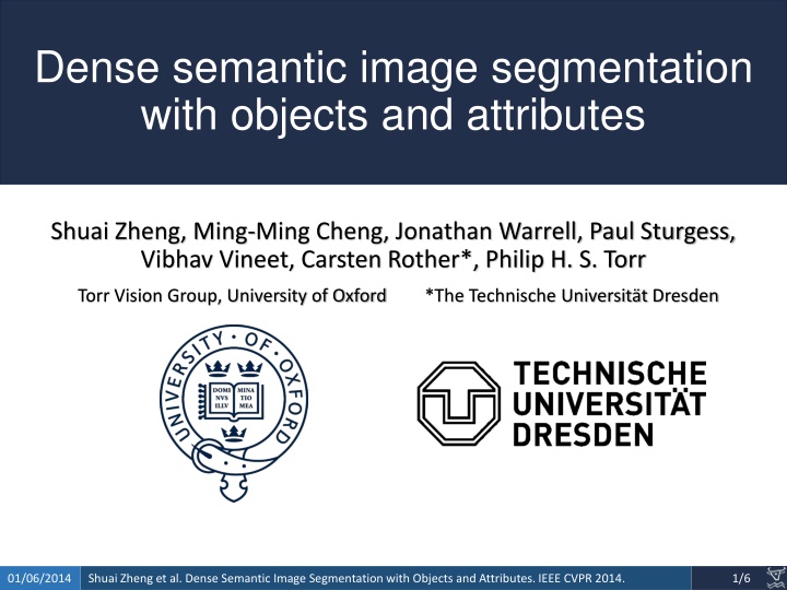 dense semantic image segmentation with objects