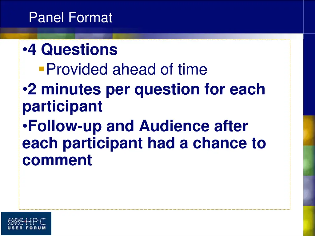 panel format