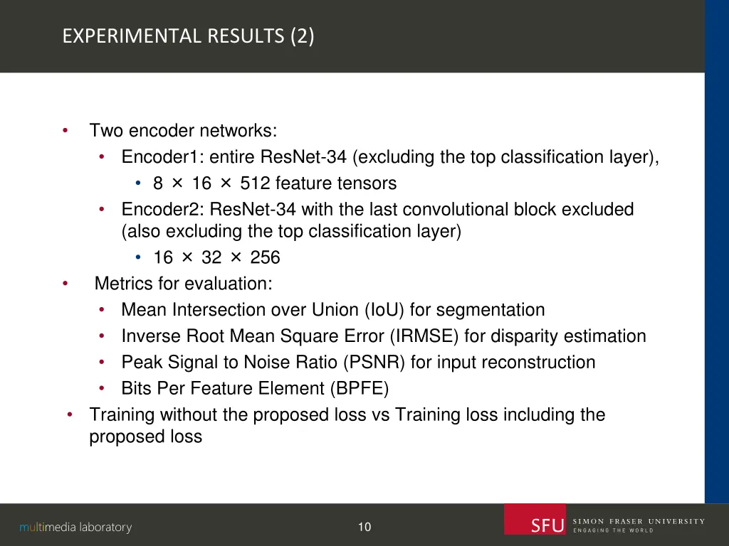 experimental results 2