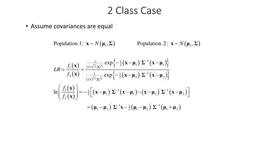 2 class case