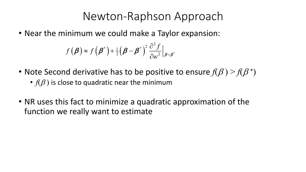 newton raphson approach
