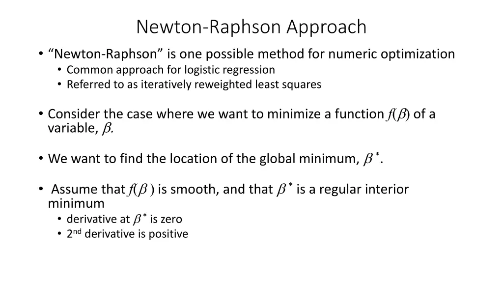 newton raphson approach newton raphson