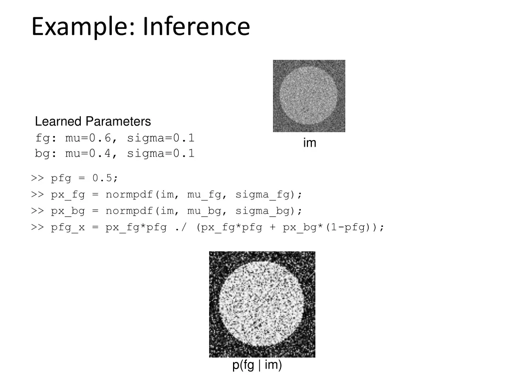 example inference