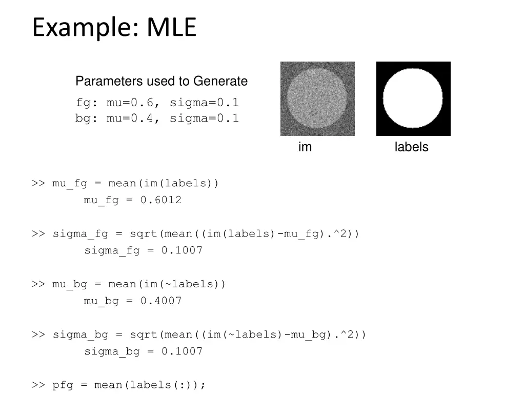 example mle