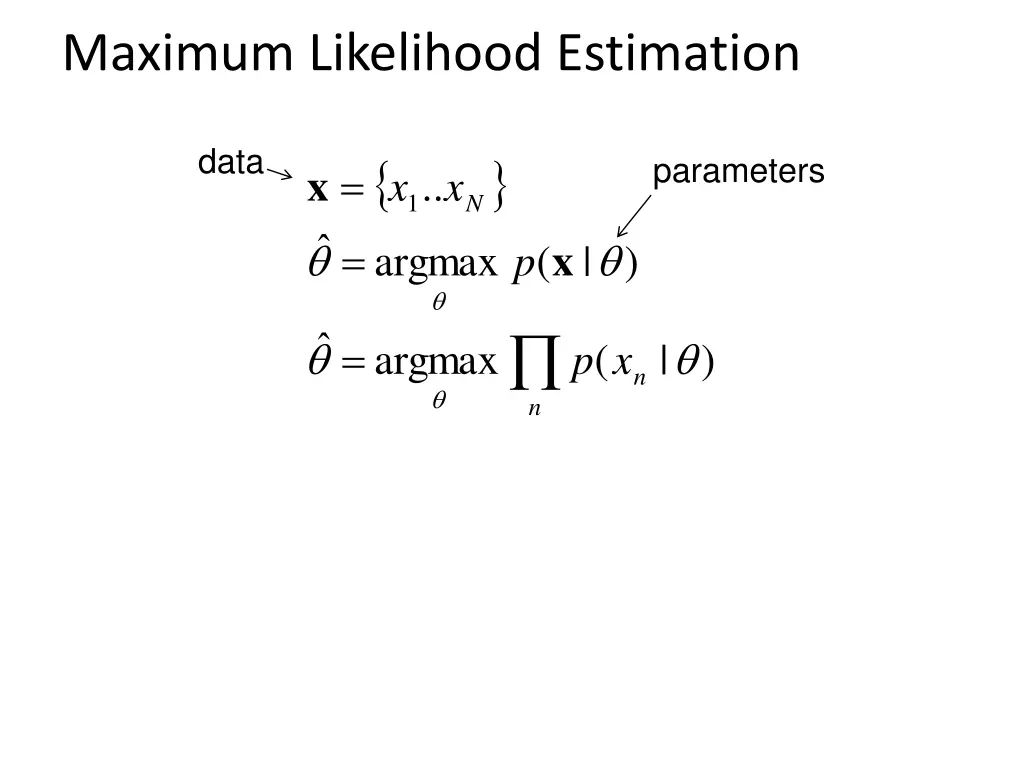 maximum likelihood estimation 1